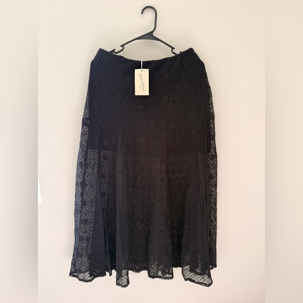 Universal Thread Black Lace Maxi Skirt